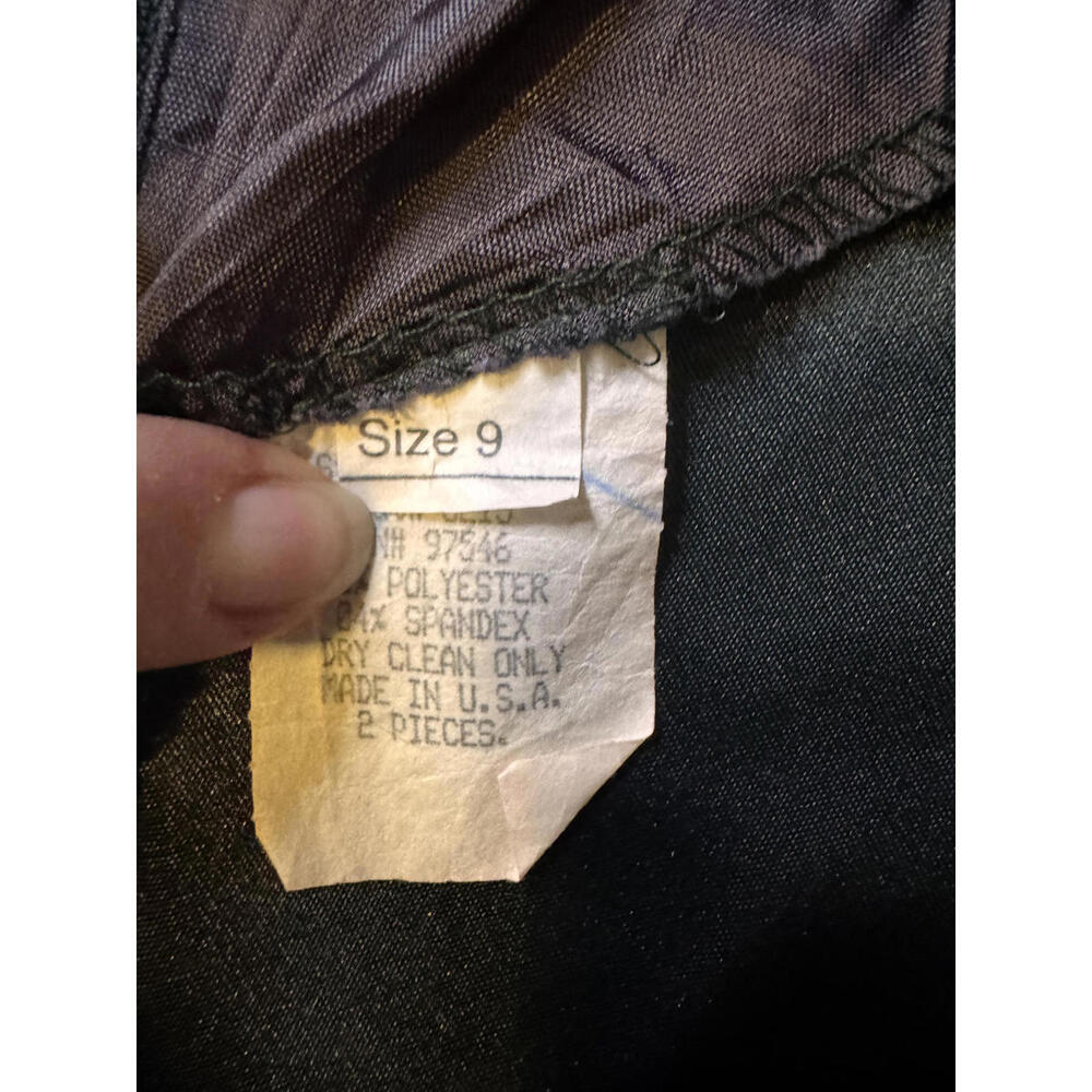 Vintage Splurge Dark Green Dress & Jacket Set |90s Minimalist |Made in USA |Sz M - Picture 5 of 9